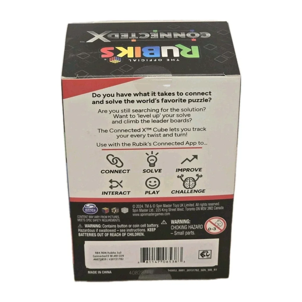 Rubik's ConnectedX Smart Cube NIB 🎮 Bluetooth Speed Cube Puzzle Game‎